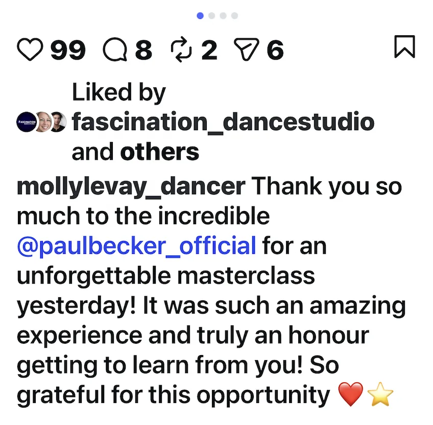 Review from @mollylevay_dancer