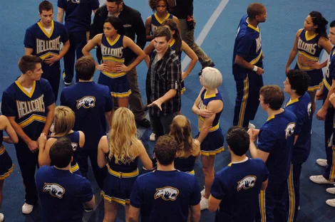 Paul choreographing the cast of Hellcats