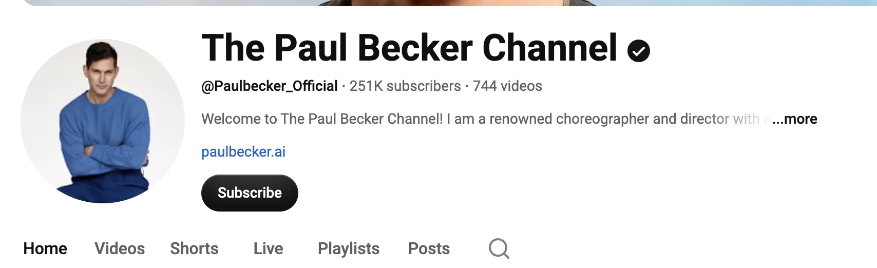 The Paul Becker Channel on YouTube